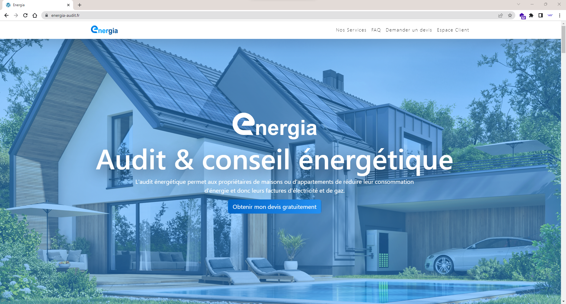 Energia Audit créé par l'Agence Webideal