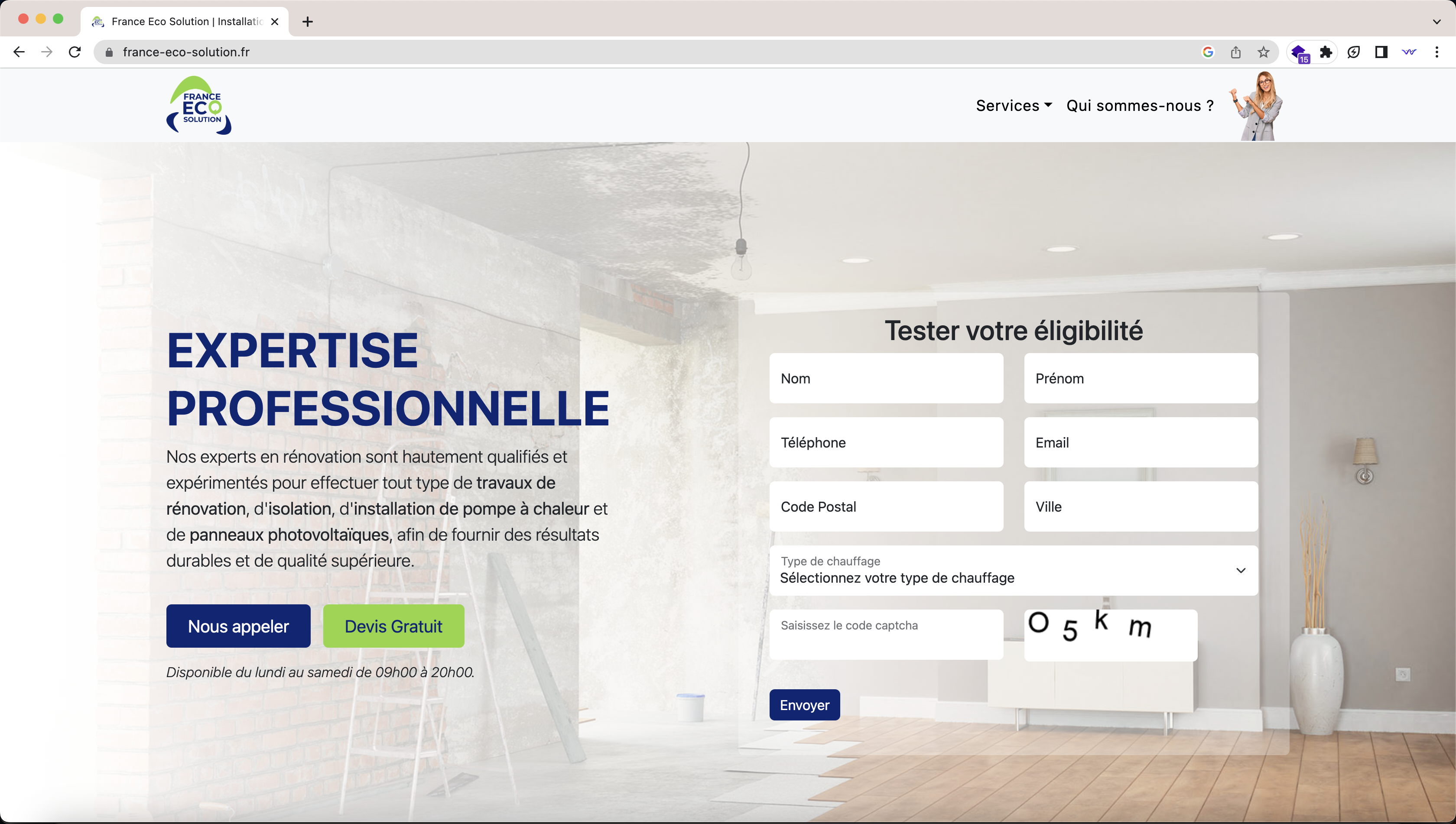 France Eco Solution créé par l'Agence Webideal